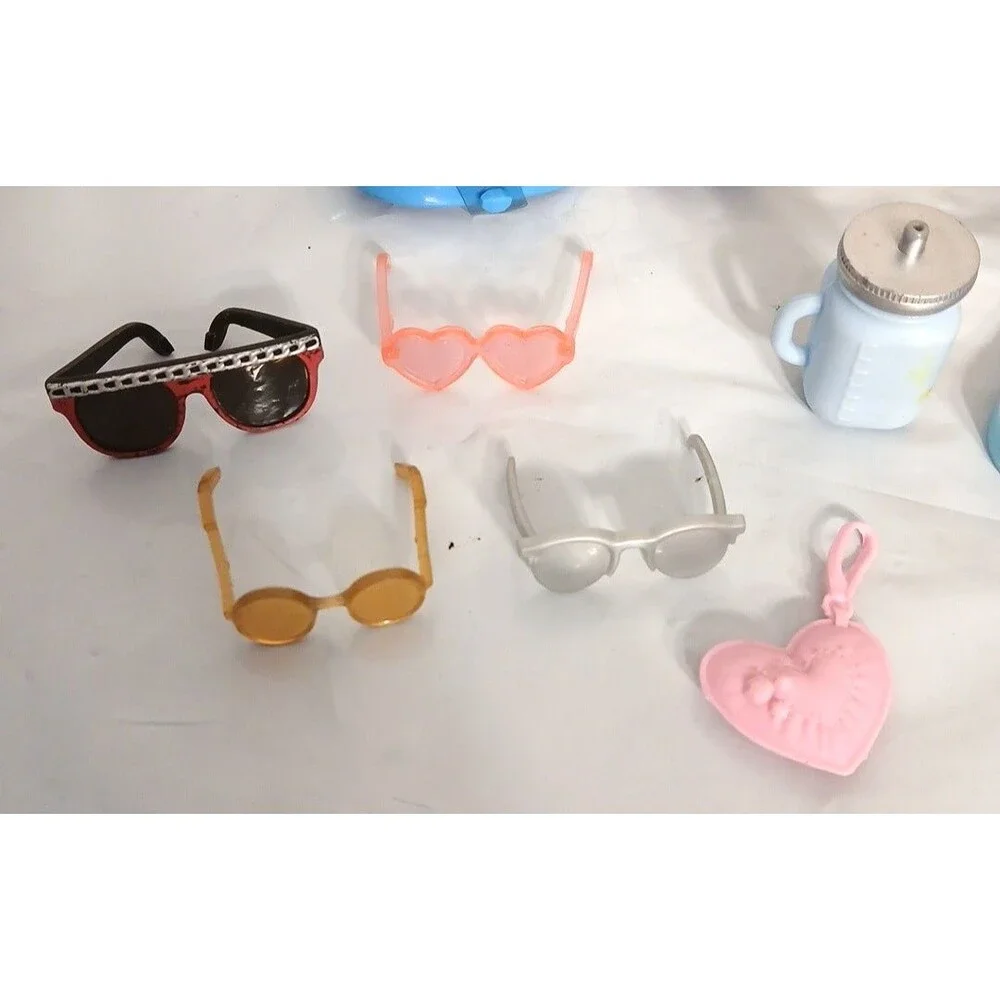Barbie Dogs & Accessories Lot of 27 Ginger not working sunglasses guitar purse